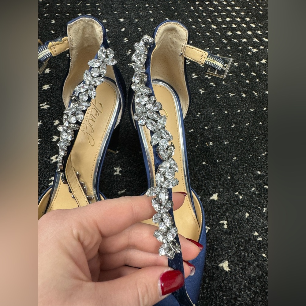 Jewel by Badgley Mischka Block Heels size 6 - Picture 2 of 11